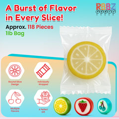 RBBZ Party individually wrapped candy pile demonstrating hygienic packaging for sharing