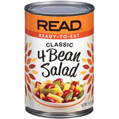 READ 4 Bean Salad front can showing label and serving suggestion benefit ready-to-serve