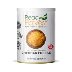 Ready Harvest front can showing product label and long-term storage benefit