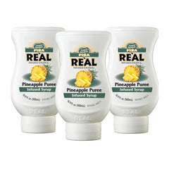 Reàl Infused Exotics front packaging showing three bottles and label benefit consistency