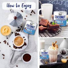 Real Naturals condensed coconut milk used in baking filling showing reliable results
