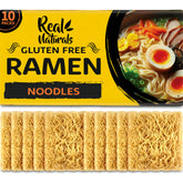 Real Naturals front packaging showing 10-pack and gluten free benefit