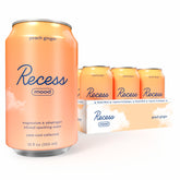 Recess Peach Ginger front view showing can design and calming branding benefit