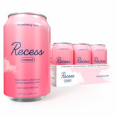 Recess front packaging showing 12-pack with calming branding and easy storage benefit