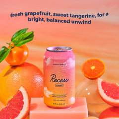 Recess beverage bubbles close-up showing effervescence and refreshing mouthfeel