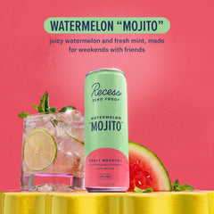 Recess ingredients display watermelon lime mint illustrating natural ingredients