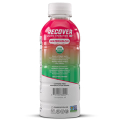 RECOV3R 180 close-up label with USDA Organic and ingredients highlighted