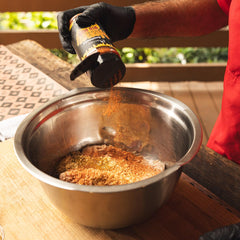 recteq granular texture of Rossarooski's Honey Rib Rub revealing caramelizing sugars