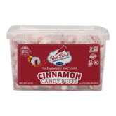 Red Bird front tub showing bulk 22 oz candy making sharing easy
