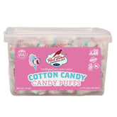 Red Bird front tub showing bright label and bulk candy for easy sharing