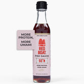 Red Boat bottle front view showing Phamily Reserve label and premium presentation