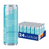 Red Bull can front view showing Iced Vanilla Berry branding and refreshing look
