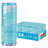 Red Bull Iced Vanilla Berry front can showing branding and flavor