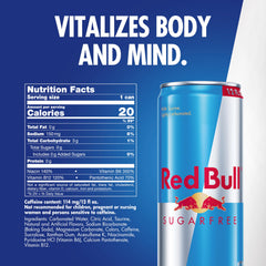 Red Bull can top open with visible tab, easy-open convenience and portability