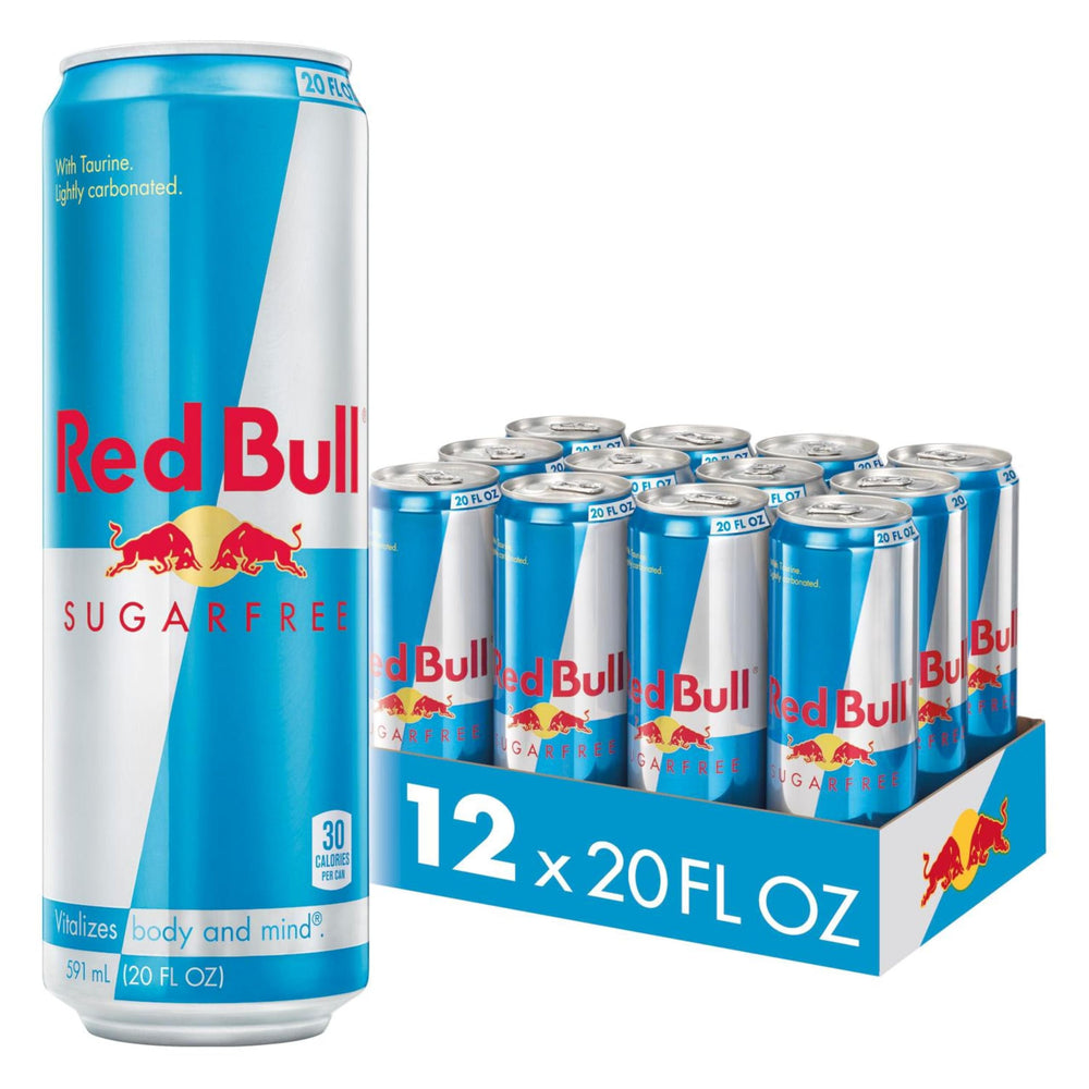 Red Bull Sugarfree front can showing brand and zero sugar benefit