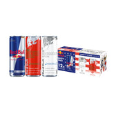 Red Bull front packaging showing summer variety and easy grab-and-go