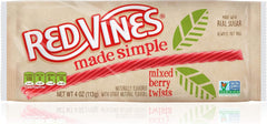 Red Vines Made Simple front tray showing mixed berry twists and branding benefit