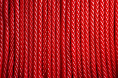 Red Vines close-up of twist texture highlighting soft chew and rich color