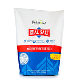 REDMOND Real Salt front packaging showing bulk 10 lb bag and brand