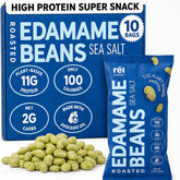 Rel Snacks front packaging showing ten single-serve packs and clear benefit