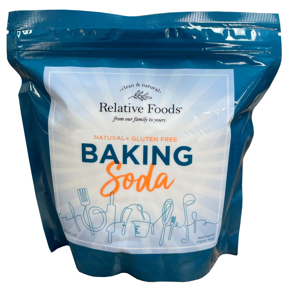 Relative Foods front packaging showing 2 lb bag and gluten-free label for pantry storage