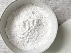 Relative Foods tapioca flour mixed in bowl during gluten-free baking process