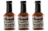 Rendezvous bottle front packaging showing brand and rich color, enhancing grilling convenience