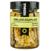 Renna jar front view showing grilled eggplant, convenient ready-to-serve