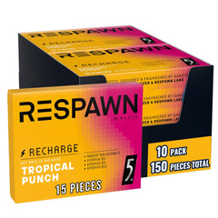 RESPAWN by RAZER front pack view showing bold branding and tropical punch benefit