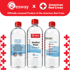 Resway close-up of label and cap highlighting sealed purity benefit