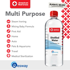 Resway pouring into humidifier reducing mineral buildup maintenance