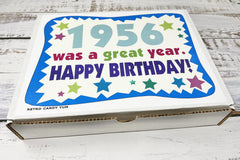 Retro Candy YUM box being unwrapped at a party, demonstrating gifting ease and celebratory appeal