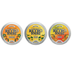 Retro Sours tin front showing iconic design and collectible appeal
