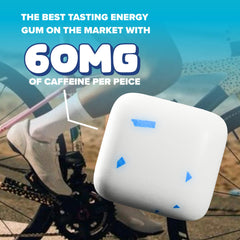 REV open pack displaying multiple caffeine gems for on-the-go energy