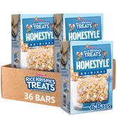 RICE KRISPIES TREATS front packaging showing six boxes and branding, convenient storage