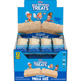 Rice Krispies Treats front box showing 12-count Mega Bars and brand