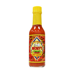 Rickey's World Famous Sauce front bottle showing label and premium look