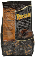 RIESEN close-up of chocolate caramel center highlighting chewy texture and flavor