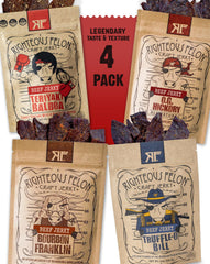Righteous Felon front packaging showing sampler gift box and convenience benefits