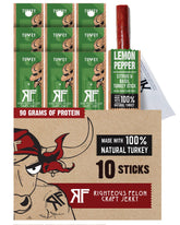 Righteous Felon front packaging showing ten-count box and branding, convenient gifting