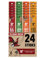 Righteous Felon front packaging showing variety pack and benefits