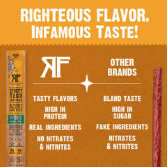 Righteous Felon ingredients label zoom showing pasture-raised sourcing and clarity