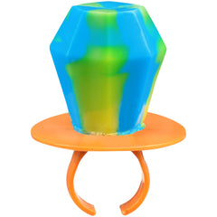 Ring Pop worn on finger to show hands-free snacking — brand playful convenience