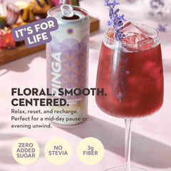 RINGA open can top view revealing sparkling beverage ready to drink for convenient hydration
