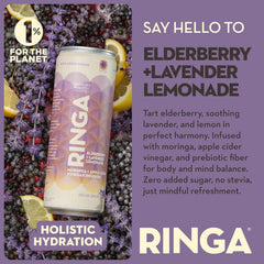 RINGA close-up of carbonation bubbles highlighting refreshing effervescence and crisp taste