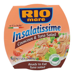 Rio Mare front can showing label and ready-to-eat meal benefit