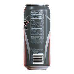 Rip It open can pouring into glass illustrating smooth finish and drinkability