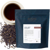 Rishi Tea front packaging showing 1 lb pouch and product name for quick recognition and storage benefit