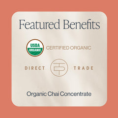 Rishi Tea label closeup showing organic black tea ingredients and trust