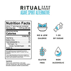 Ritual Zero-Proof close-up of liquid color and clarity, useful for texture cues